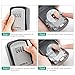 ORIA Key Lock Box, Key Safe Box, 4 Digit Combination Key Storage Lock Box Waterproof, 5 Keys Capacity with Removable Shackle for Indoor Outdoor, Silver, 3.66inch