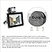 FASIHILAN 30W Motion Sensor Flood Light, Outdoor Waterproof Wall Light Fixture, 2400LM PIR Sensitive Security Light, Auto ON/Off Floodlight Lamp, 6000K Intelligent Light with US 3-Plug