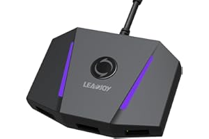 leadjoy VX2 AimBox Keyboard Mouse Adapter for PS4, Xbox One, Xbox Series X/S, MnK Converter for Playing FPS, RTS, R6, Apex Legends
