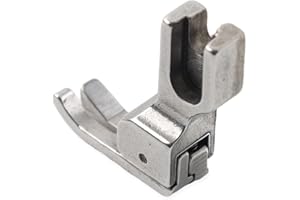 Cnaloo12 1/16" 1.6mm Steel Left Side Compensating Edge Guide Presser Foot #CL Silver for Janome for Juki for Mitsubishi for S