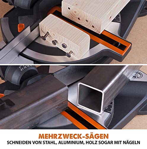 Evolution Power Tools - R210CMS Mehrzweck-Gehrungssäge, 210 mm (230 V), Kabelgebunden – Bild 6