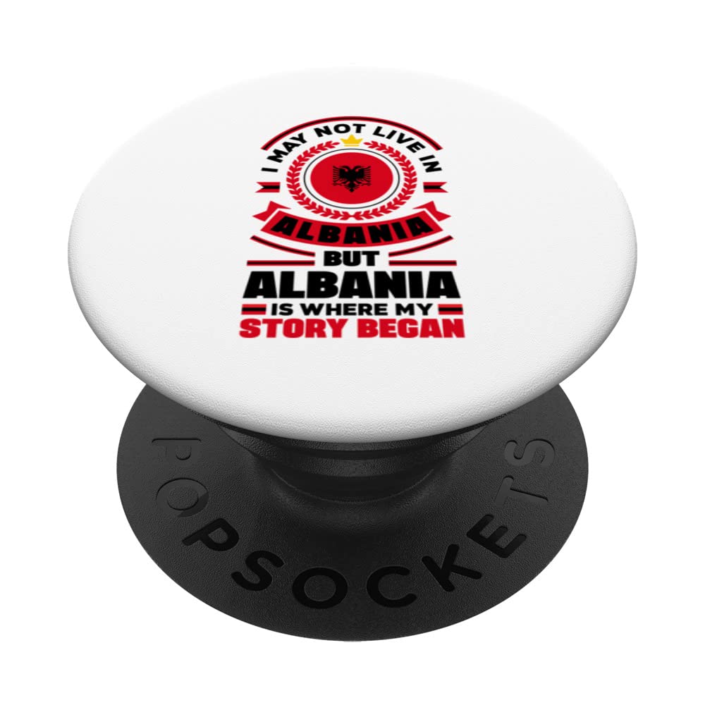 Albanian Albania Albanian Flag Quote PopSockets Swappable PopGrip