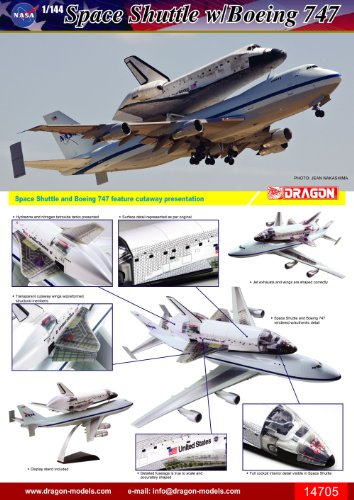 Dragon Models NASA Space Shuttle "Discovery" with 747-100 SCA (1/144 Scale)