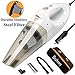 Onshowy Car Vacuum Cleaner, with LED Light 12V 106W 4.3~4.5K PA Suction Stainless Steel Filter Wet&Dry Handheld Auto Vacuum Cleaner,14.76FT(5M) Power Cord Plus One Bag
