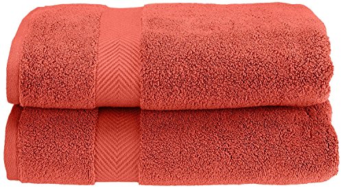 Superior - Set di Asciugamani, assorbenti ed Estremamente Morbidi, Cotone, Corallo, 6 Pezzi