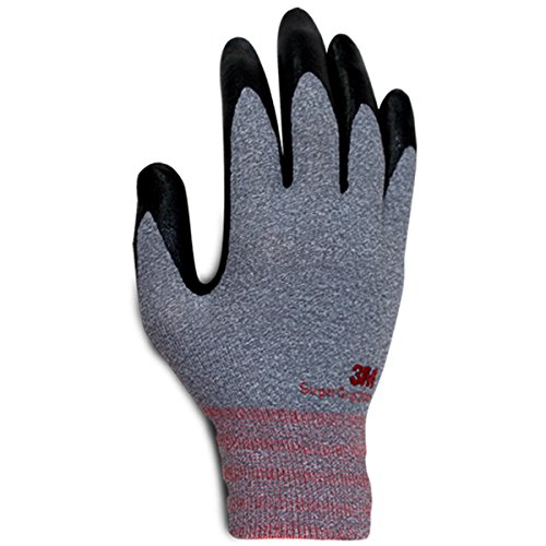 3M Breathable Comfortable Grip Gardening Work Gloves, Extra Large (Grey)