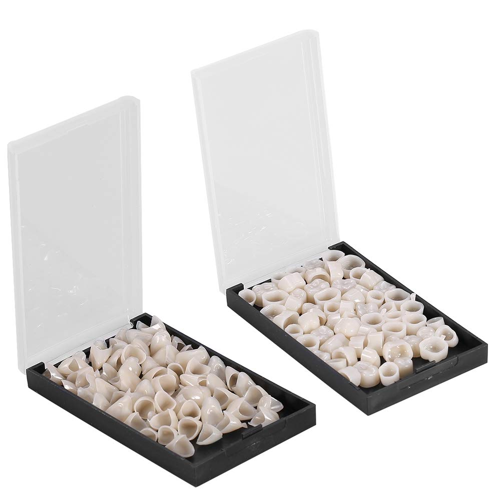 100PCS Temporary Crowns, Anterior Molar Crown, Resistable Crown of Teeth with Different Sizes (1#)
