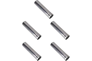 Esquirla Dia 2.36 inch Stoves Pipe Bulk, Chimney Pipe Fire Place Fittings Flue Extension Tubes for Outdoor Camping Hiking Bur