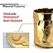 Pencil Pen Cup Holder for Desk Organizer Pencil Cup Stationary Storage Bin for Desk Table Office School Home Children Small ECO Washable Kraft Paper Gold