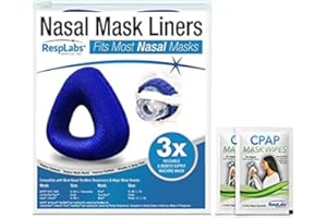 RESPLABS MEDICAL INC. resplabs CPAP Mask Liners Compatible with AirFit N20 Nasal CPAP Mask Reusable Soft Liners for Comfort (One-Size-Fits-All)
