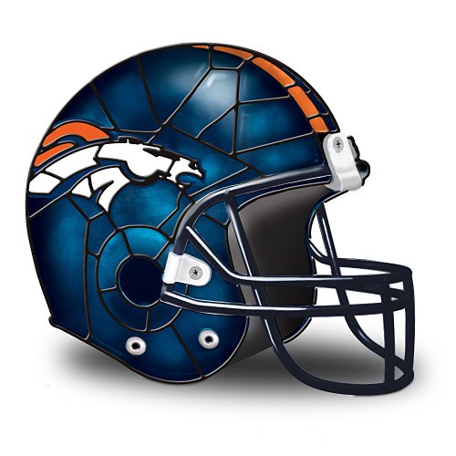 NFL Denver Broncos Accent Helmet Lamp by The Bradford Exchange