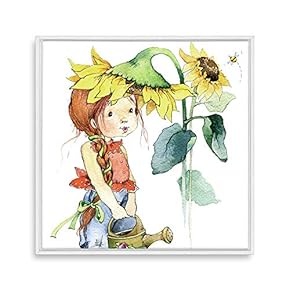 Framed Canvas Wall Art Cartoon Pattern Canvas Prints Home Artwork Decoration for Children