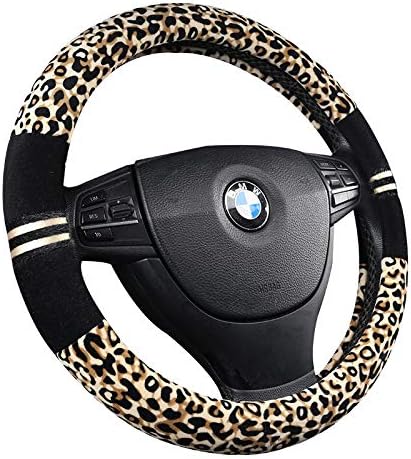 HCMAX Women Car Steering Wheel Cover - Fashion Vehicle Steering Wheel Protector Universal for Auto/Truck/SUV/Van Diameter 38cm(15")