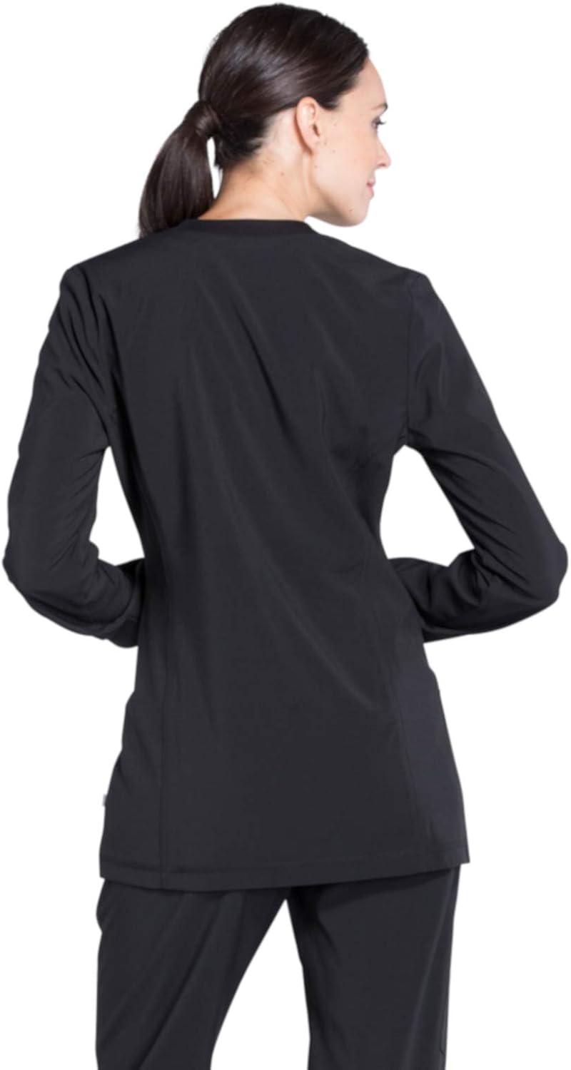 CHEROKEE Infinity Zip Front Warm-Up Scrub Jacket: Clothing