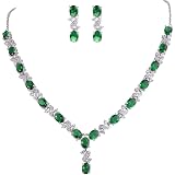 Parure De Bijoux Mariage Goutte D'Eau GULICX - Collier, Boucles D'Oreilles, Bracelet - Cristaux Autrichiens (Saphir, Rubis...) - 7