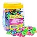 Star Right Magnetic Letters and Numbers - 104 Educational Alphabet Refrigerator Magnets for Vocabulary, Sentence Building and Math Skills Includes Uppercase, Lowercase and Math Symbols