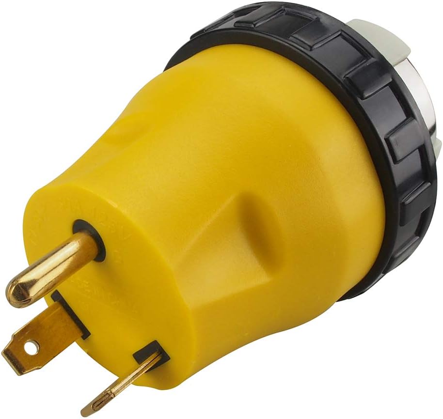 3Prong 30Amp to 50Amp RV Adapter 50 Amp to 30 Amp Twist Lock RV