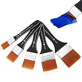 Weirui 5 Pieces Paint Brushes Wall Brushes Artist