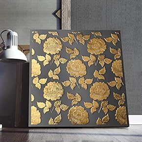 Unbelievable Expert Craftsmanship Premium Creation Gold Abstract Painting Artwork for Home Framed