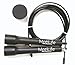 Speed Jump Rope Blazing Fast to Increase Speed, Agility, and Quickness Effortlessly - Perfect for Crossfit Boxing MMA WOD Fitness Tranining - Portable - Adjustable - Premium Quality - Bonus Carry Case