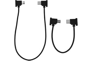 2pcs Micro USB to USB-C Data Cable for DJI RC-N1/N2/N3 Controller Remote, 0.5/1ft Short Cables Compatible with DJI Mavic Mini
