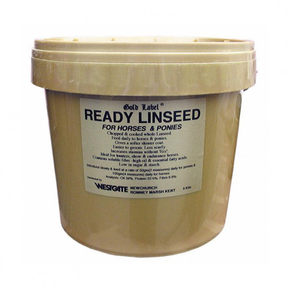 Gold Label Unisex's GLD0600 Ready Linseed, Clear, 3 kg