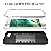 YOUMAKER Designed for iPhone SE Case/iPhone 8 Case/iPhone 7 Case (NOT Plus),Full-Body Rugged Case with Built-in Screen Protector for iPhone SE 2nd Generation/8/7 4.7 Inch - Silver
