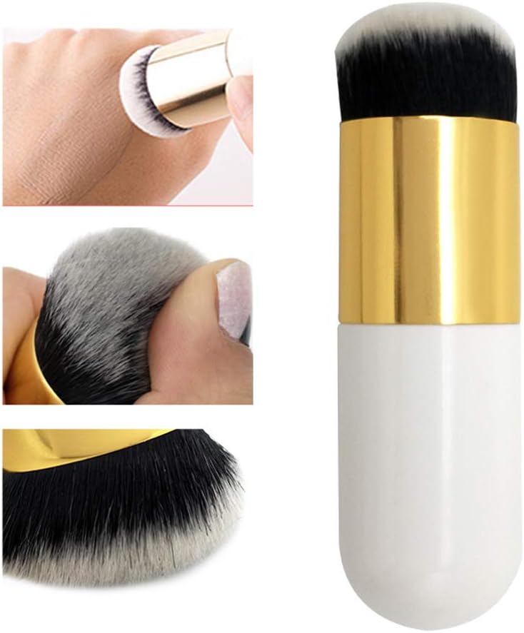 Foundation Makeup Brush Flat Top Cream Makeup Brushes Perfect For Blending Liquid, Cream or Flawless Powder Cosmetics