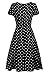 PinkPatty Women's Casual Elegant Retro Polka Dots Short Sleeve Dress