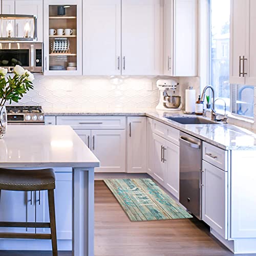 EVERGRACE Farmhouse Sweet Home Theme Kitchen Mats 17 x 47 inch, Anti