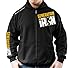 Monsta Clothing Co. Men's Generation Iron (Official Licensed) Zipper Hoodies Large Black