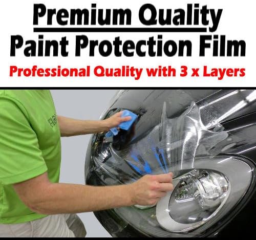 TIS (TM) 1520mm x 900mm Clear Transparent Car Paint Protection Film Vinyl Wrap. 3x Layers. Gloss Invisible Clear Bra - Similar to 3M Ventureshield / Scotchgard. Bonnet, Bumper, Side Sills, Wheel Arches etc.