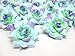 (24) Silk Blue Purple Roses Flower Head - 1.75