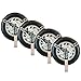VULCAN Wheel Dolly Tire Harness with Universal O-Ring - Lasso Style - 2 Inch x 96 Inch - 4 Pack - Silver Series - 3,300 Pound Safe Working Load- Straps Only - Ratchets Sold Separately