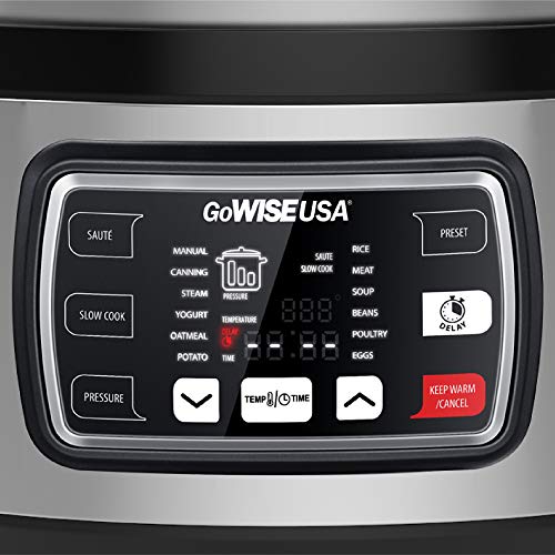 GoWISE USA GW22709 Ovate 9.5Qt 12in1 Electric Pressure Cooker Oval
