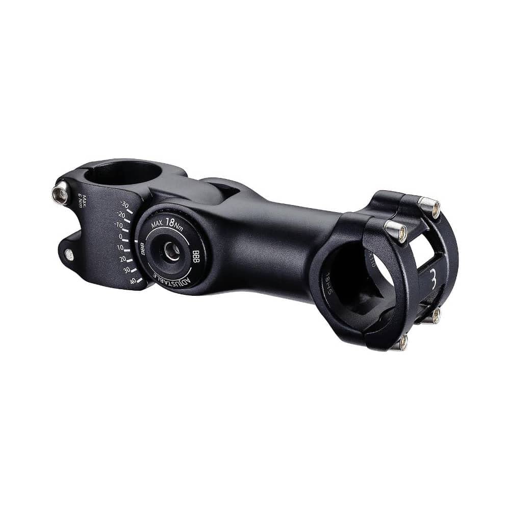BBB Cycling Handlebar Stem HighSix OS | Ø 31,8 mm +40/-31 Degree Adjustable 90mm | E-bike Urban Cycling | Aluminium Steel | BHS-29