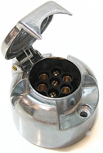 Beal UK - 7 Core Cable Socket - Caravan Trailer Tow Electric Connector - Metal