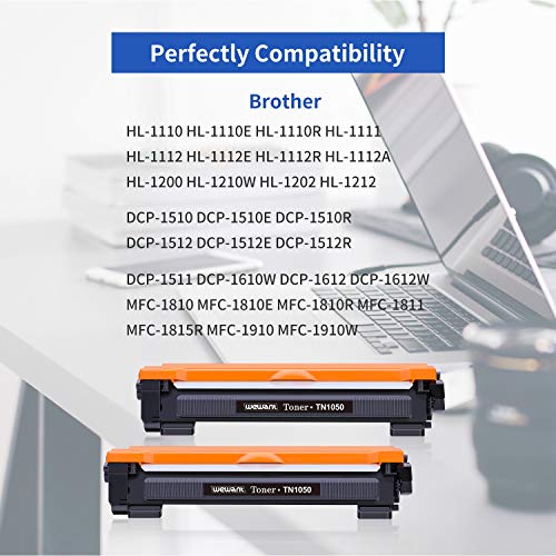 Wewant-Toner-TN-1050-Compatible-Brother-TN1050-Cartucho-de-Toner-para-Brother-HL-1110-HL-1111-HL-1112-HL-1210W-HL-1202-HL-1212-DCP-1510-DCP-1511-DCP-1512-DCP-1610W-DCP-1612W-MFC-1810-MFC-19102-Negro
