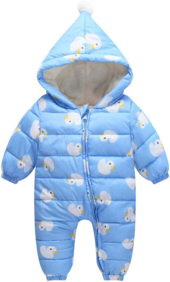 Minetom Baby Schneeanzug Winter Overalls - Warme Strampler Mit Kapuze Für Jungen & Mädchen