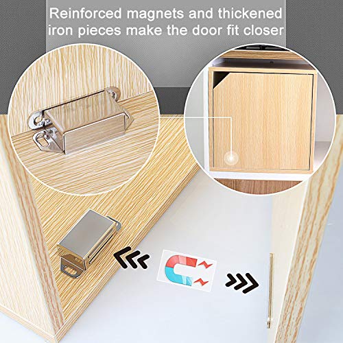 Magnetic Door Catch, 20lb High Magnetic Stainless Steel Heavy Duty Catch for Kitchen Cupboard Closet Cabinet Door Drawer Latch (20 lbs/4 Pack, Silver)
