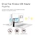 ROLYN MSRM 926AC 1200Mbps Auto Install Wireless WiFi Adapter 802.11AC Dual Band 2.4G And 5G USB WiFi Adapter with External Dual High Gain Antennas for Windows7/8/8.1/10/XP/Vista, Linux2.6.18-3.10