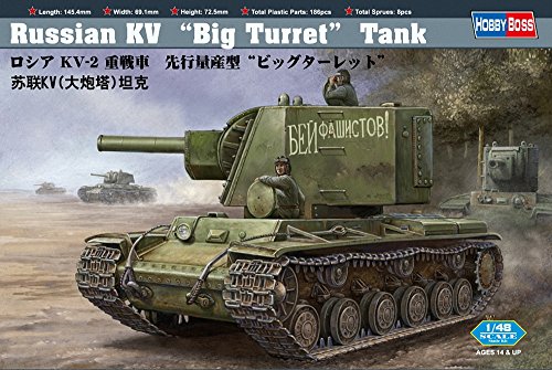 Hobby Boss Russian KV 'Big Turret' Tank Vehicle Model Building Kit