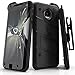 Zizo Bolt Series Compatible with Motorola Moto Z Case Military Grade Drop Tested with Tempered Glass Screen Protector, Holster Black