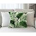 Moslion Palm Tree Pillow,Home Decor Throw Pillow Cover Realistic Vivid Leaves of Palm Tree Growth Ecology Botany Themed Prin Cotton Linen Cushion for Couch/Sofa/Bedroom18 x 18 inch Pillow case