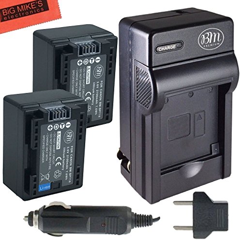 Bm premium 2 bp-718 batteries and charger for canon vix…