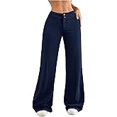 SHENHE Women's Y2k Low Rise Pants Flare Leg Dressy Business Casual Going Out Pants Trousers