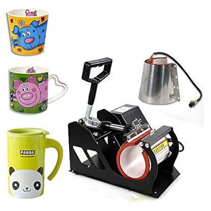 Smartxchoices 2 in 1 Auto Digital Coffee Mug Cup Heat Press Transfer Sublimation Heat Press Machine Heat Press Kit (Two Stainless Steel Mug attachments) - Image 3