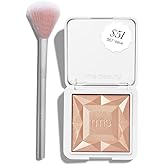 RMS Beauty The Glow Makers Duo - ReDimension Hydra Dew Powder Highlighter and Skin2Skin Classic Fan Brush