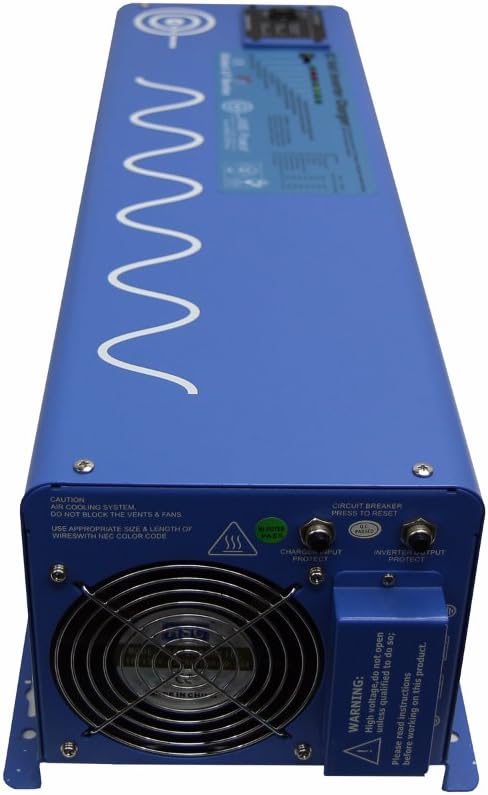 AIMS PICOGLF40W12V120V 4000 Watt and 12,000 Watt Surge 12 VDC Input to 120 VAC Output Pure Sine Inverter Charger Backup Power: Automotive