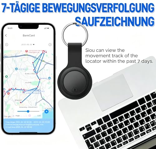 GPS Tracker Car (Compatible with iOS & Android) GPS Tracker Car without ABO, Magnetic Smart Tag Object Finder, Global Cover, Mini Tracker, Worldwide IP67 for Cars, Motorcycles, Bicycles